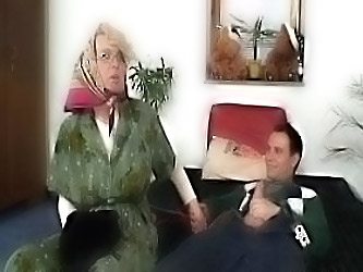 Old Bitch Sucks His Cock