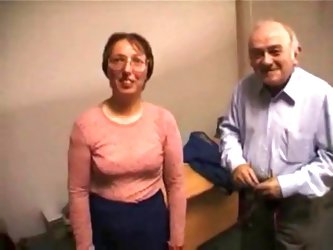 Nervous French Milf Gets Fucked By Older Guy !