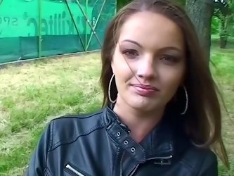 Brunette Is Masturbating And Also Fucking While Out In Public