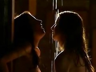 Sensual Lesbian Joy Under The Shower