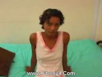 Sexy Ebony Babe Shows Her Ass And Pussy