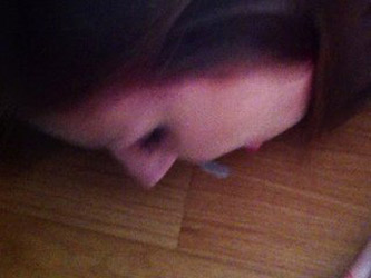 Sexy Slut Licks Cum Off The Floor