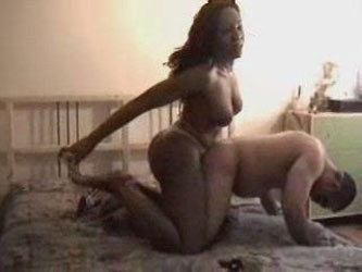 Ebony Ladyboy Fucks White Chap