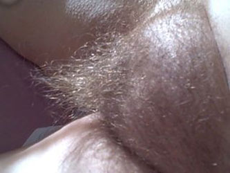 Close Up Of Her Hairy Muff And Nipple.