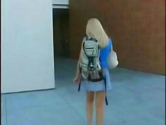 Blonde College Student Prepares For Long Exciting Night With...