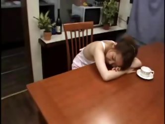 Japanese Fucking Stepmom On The Kitchen Table