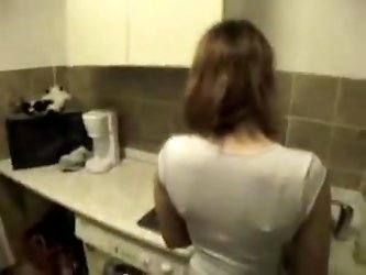 Her Orgasm In The Kitchen